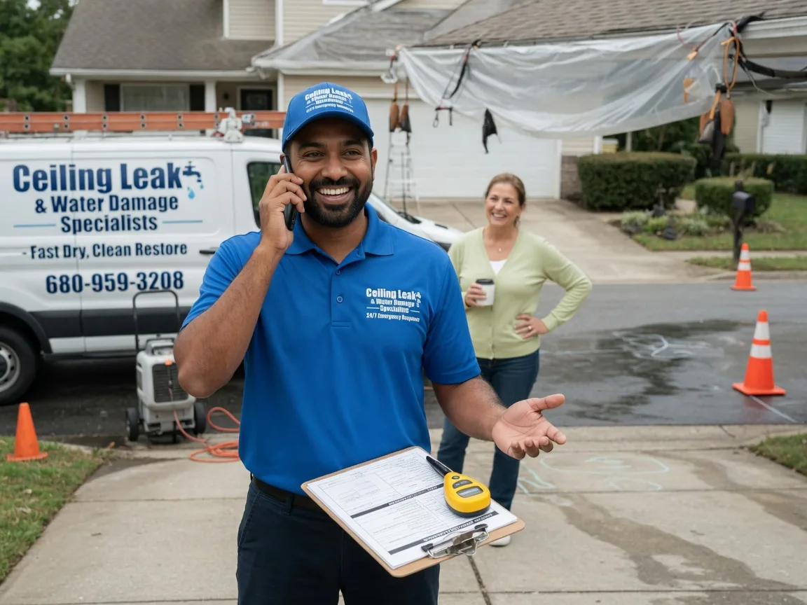 Ceiling Leak Cleanup East Alton, IL FAQs